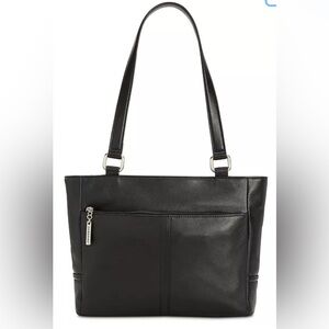 Giani Bernini Black Leather Tote